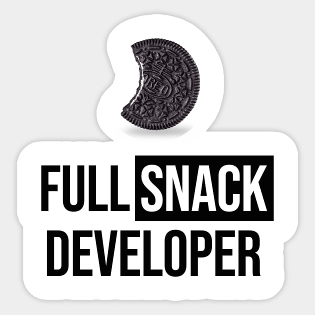 Full Snack Developer Sticker by Sweetlord